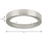 Progress Lighting Everlume Collection Brushed Nickel 7" Edgelit Round Trim Ring P860049-009 - alternate 4
